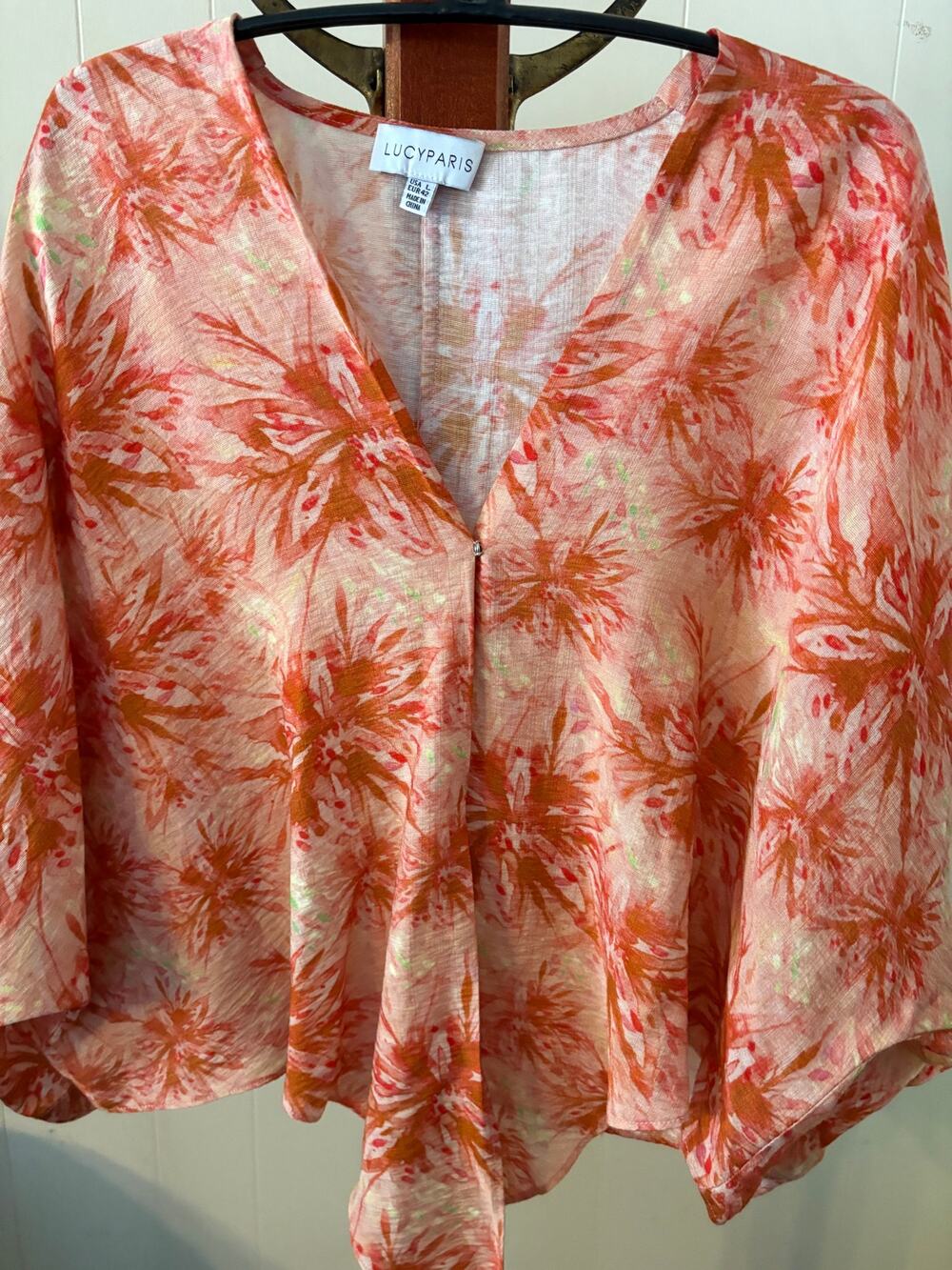 Lucy Paris Rae Tie Top Size Large